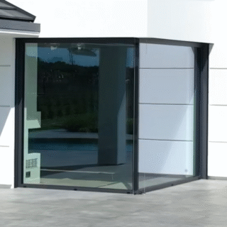 PVC Ganzglas-Eckfenster